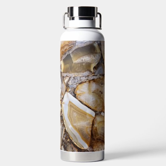 Bouteille D'eau Pierres de géode poli (Plage)