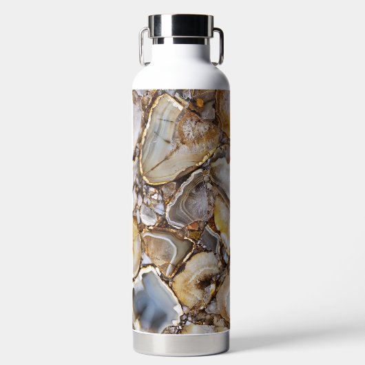 Bouteille D'eau Pierres de géode poli (Avant)