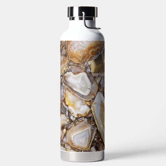 Bouteille D'eau Pierres de géode poli (Droite)