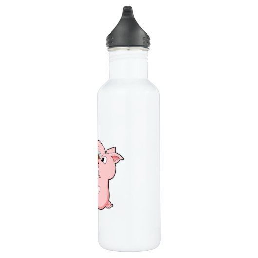 Bouteille D'eau Pig with Cup of Coffee (Droite)