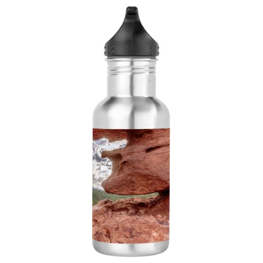 Bouteille D'eau Pikes Pic À Travers Un Trou Rocheux (Droite)