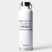 Bouteille D'eau Pilote moderne en cours et avion, Voyage personnal (Avant)