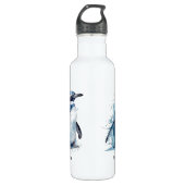 Bouteille D'eau Pingouin d'aquarelle Arctique, personnalisé (Devant)