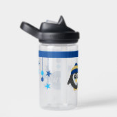 Bouteille D'eau Pingouin pour enfants ajouter les initiales étoile (Arrière Complet)