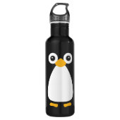Bouteille D'eau Pingouin vectoriel mignon 24oz (Devant)