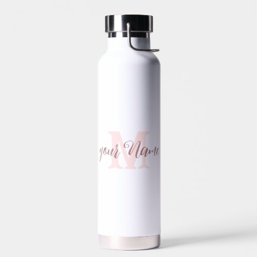 Bouteille D'eau Pink | Custom Name an Monogram (Gauche)
