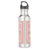 Bouteille D'eau Pink Floral First Mother's Day  (Dos)