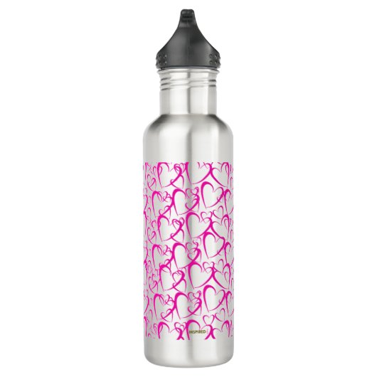 Bouteille D'eau Pink Hearts Water Bottle (Droite)