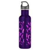 Bouteille D'eau Pink Purple Kite Surf Imprimer Kiteboarder (Dos)