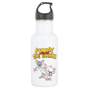 Bouteille D'eau Pinky et le cerveau Afficher le logo