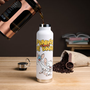 Bouteille D'eau Pinky et le cerveau Afficher le logo