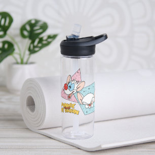 Bouteille D'eau Pinky et le cerveau Graphiques de caractères rét