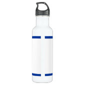 Bouteille D'eau Pismming venin, swimmer on blue circle custom (Dos)