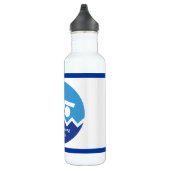 Bouteille D'eau Pismming venin, swimmer on blue circle custom (Droite)