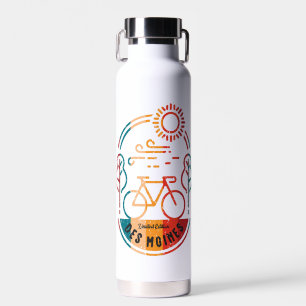 Bouteille D'eau Piste Vélo Retro Des Moines.