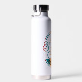 Bouteille D'eau Piste Vélo Retro Des Moines. (Plage)