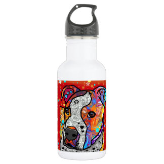 Bouteille D'eau Pitbull cosmique - colorés lumineux -