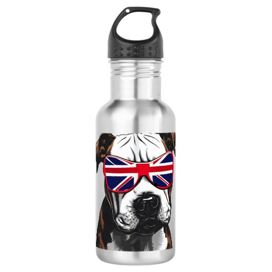Bouteille D'eau Pitbull Grande-Bretagne (Devant)