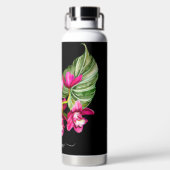 Bouteille D'eau PixDezines Aquarelle Fuschia Cymbidium Orchid (Plage)