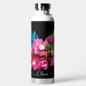 Bouteille D'eau PixDezines Aquarelle Fuschia Cymbidium Orchid (Droite)