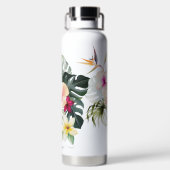 Bouteille D'eau PixDezines Aquarelle Tropical Paradise Fleurs (Plage)