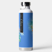 Bouteille D'eau PixDezines Aquarelle Tropical Paradise Fleurs (Droite)