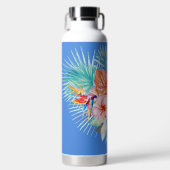 Bouteille D'eau PixDezines Aquarelle Tropical Paradise Fleurs (Avant)