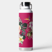 Bouteille D'eau PixDezines Aquarelle Tropical Paradise Fleurs (Plage)