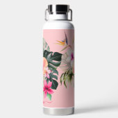 Bouteille D'eau PixDezines Aquarelle Tropical Paradise Fleurs (Plage)