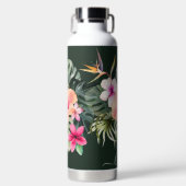 Bouteille D'eau PixDezines Aquarelle Tropical Paradise Fleurs (Avant)