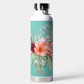 Bouteille D'eau PixDezines Aquarelle Tropical Paradise Fleurs (Droite)