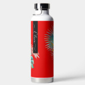 Bouteille D'eau PixDezines Aquarelle Tropical Paradise Fleurs (Droite)