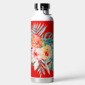 Bouteille D'eau PixDezines Aquarelle Tropical Paradise Fleurs (Droite)