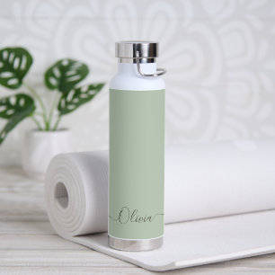 Bouteille D'eau PixDezines Celadon Vert do-it-yourself couleur bou