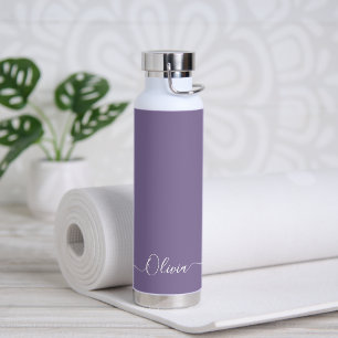 Bouteille D'eau PixDezines Dusty violet do-it-yourself couleur Mon