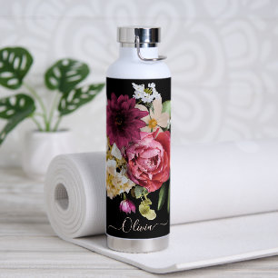Bouteille D'eau PixDezines Moody Botanical do-it-yourself Arrière