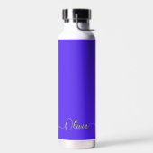 Bouteille D'eau PixDezines Violet violet do-it-yourself couleur bo (Gauche)