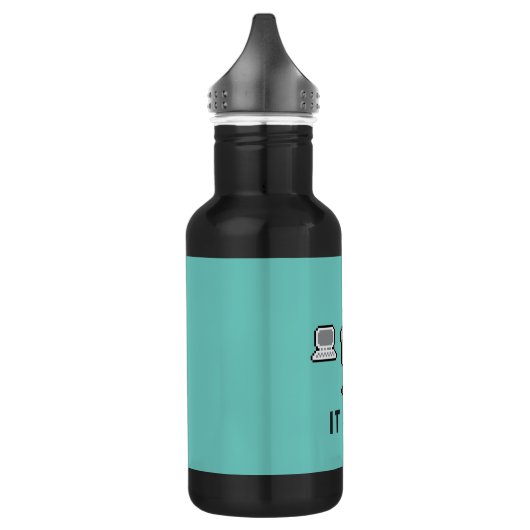 Bouteille D'eau Pixel Art IT Guy (Gauche)