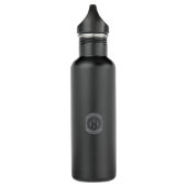 Bouteille D'eau PJK Black Water Bottle / dolphin & logo (Gauche)