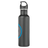 Bouteille D'eau PJK Black Water Bottle / dolphin & logo (Dos)