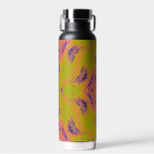 Bouteille D'eau Plage coucher de soleil Haut contraste Mandela (Avant)