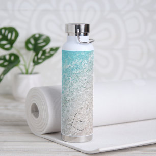 Bouteille D'eau Plage de rivage PixDezines Crystal Clear