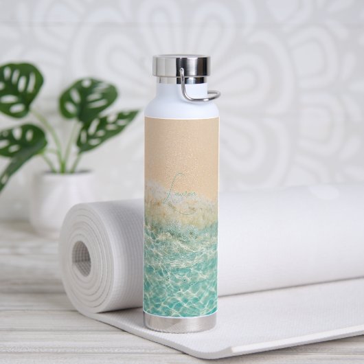 Bouteille D'eau Plage de rivage PixDezines Crystal Clear (Yoga)