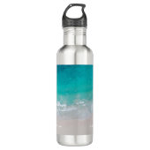 Bouteille D'eau Plage de sable tropical océan personnalisé l'avent (Devant)