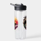 Bouteille D'eau Plage Sunset Surfer Rétro (Droite)