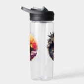 Bouteille D'eau Plage Sunset Surfer Rétro (Droite)