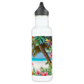 Bouteille D'eau Plage Tropical Paradise Beach Floral Hawaiian (Droite)