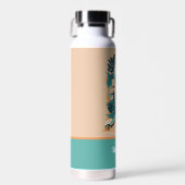 Bouteille D'eau Plage tropicale Abstraite Rétro Surfboard (Avant)