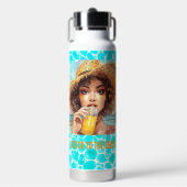Bouteille D'eau Plage tropicale, Allons à la plage,  (Salle de sport)