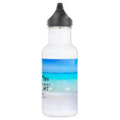 Bouteille D'eau Plage tropicale avec Mariage de mer turquoise (Droite)